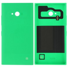 Coperchio solido di colore di plastica posteriore della batteria per il Nokia Lumia 730 (verde)