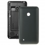 მყარი ფერადი პლასტიკური Battery დაბრუნება საფარის for Nokia Lumia 530 / Rock / M-1018 / RM-1020 (Black)