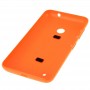 Solid Färg Plast Batteri Back Cover för Nokia Lumia 530 / Rock / M-1018 / RM-1020 (Orange)