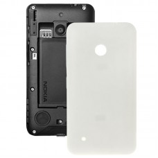 Сплошной цвет Пластиковые батареи задняя крышка для Nokia Lumia 530 (белый)