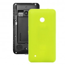 צבע פלסטיק מוצק סוללה חזרה כיסוי עבור Nokia Lumia 530 (צהוב)