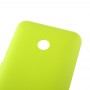 Суцільний колір Пластикові батареї задня кришка для Nokia Lumia 530 (жовтий)