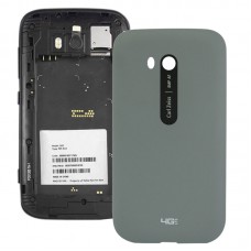 Hladký povrch plastu Zpět Pouzdro Cover pro Nokia Lumia 822 (šedá)