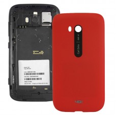 Гладкая поверхность пластика задняя крышка Корпус для Nokia Lumia 822 (красный)