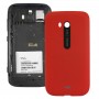 Superficie liscia in plastica di copertura posteriore dell'alloggiamento per Nokia Lumia 822 (Red)