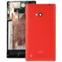 Матирано Surface Пластмасови Обратно Housing Cover за Nokia Lumia 720 (червен)