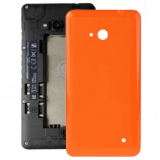 マイクロソフトLumia 640用の滑らかな表面プラスチックバックハウジングカバー（オレンジ） 