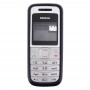 Teljes ház burkolat (Front Cover + középső keret visszahelyezése + Battery Back Cover) Nokia 1200/1208/1209 (fekete)
