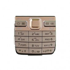 שיכון לוחות מקשים טלפון נייד עם כפתורי תפריט / לחצו מפתחות עבור נוקיה E52 (זהב)