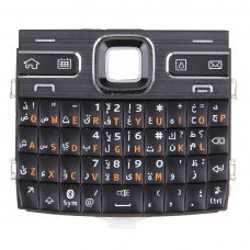 Мобильный телефон Стилус Корпус с кнопками меню / Пресс Клавиши для Nokia E72 (черный)