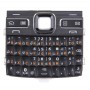 Handy-Tastaturen Gehäuse mit Menütasten / Presse Keys für Nokia E72 (Schwarz)