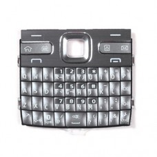 Matkapuhelin Näppäimistöt kotelo valikkopainikkeiden / Press näppäimet Nokia E72 (hopea)