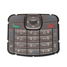 Handy-Tastaturen Gehäuse mit Menütasten / Presse Keys für Nokia N70 (Silber)