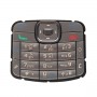 ノキアN70のためのメニューボタン/プレスキーと携帯電話のキーパッドの住宅（シルバー）