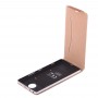 Vertikal flip äkta läderfodral + qi Wireless Standard Laddning Tillbaka Skydd för Microsoft Lumia 950 XL (brun)
