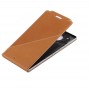 裏表紙用のMicrosoft Lumia 950 XL（ブラウン）を充電する垂直フリップ革ケース+ QI無線規格