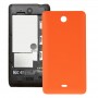 Sprostowana powierzchnia z tyłu pokrywa tylnej obudowy dla Microsoft Lumia 430 (Orange)