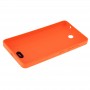 Маслена повърхност пластмасова обвивка за Microsoft Lumia 430 (оранжево)