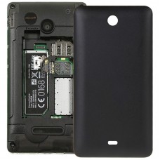Esmerilado de la batería cubierta trasera para Microsoft Lumia 430 (Negro) 