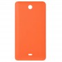 Esmerilado de la batería cubierta trasera para Microsoft Lumia 430 (naranja)
