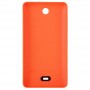 Матовий батареї задня кришка для Microsoft Lumia 430 (помаранчевий)