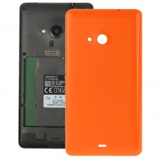 Гладкая поверхность пластика задняя крышка корпуса для Microsoft Lumia 535 (оранжевый)