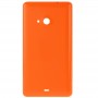 マイクロソフトLumia 535用の滑らかな表面プラスチックバックハウジングカバー（オレンジ）