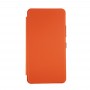 Del original en horizontal cuero del tirón de la caja + plástico cubierta posterior para Microsoft Lumia 640XL (naranja)