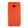 Оригинальный горизонтальный флип кожаный чехол + пластик задней обложки для Microsoft Lumia 640XL (оранжевый)