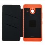 Оригинален Хоризонтален Flip Кожен калъф корица + Пластична за Microsoft Lumia 640XL (Orange)