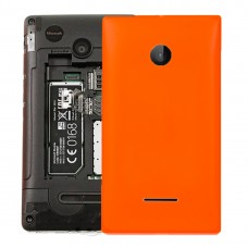 მყარი ფერადი Battery დაბრუნება საფარის for Microsoft Lumia 532 (ნარინჯისფერი)