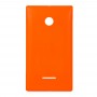 Fast färgbatteri baklucka för Microsoft Lumia 532 (orange)