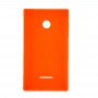 Solide Couleur Batterie couverture pour Microsoft Lumia 532 (Orange)
