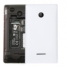 მყარი ფერადი Battery დაბრუნება საფარის for Microsoft Lumia 532 (თეთრი)