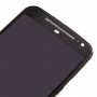 3 в 1 (LCD + Frame + Touch Pad) Digitizer събрание за Motorola Moto G2 (черен)