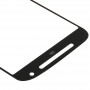 Obiettivo dello schermo anteriore vetro esterno per Motorola Moto G (2nd Gen) / XT1063 (nero)