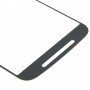 Pantalla frontal lente de cristal externa para Motorola Moto G (2ª generación) / XT1063 (blanco)
