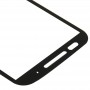 Front Screen Outer стъклени лещи за Motorola Moto E / XT1021 (черен)