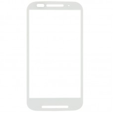 Front Screen Outer Glass Lens  for Motorola Moto E / XT1021(White) 