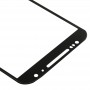 מסך קדמי עדשת זכוכית חיצונית עבור מוטורולה Moto X (2nd Gen) / XT1095 (שחורה)
