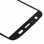 Přední obrazovka vnější skleněná čočka pro Motorola Moto G / XT1032 (černá)