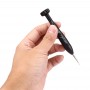 Reparación profesional de la herramienta abierta herramienta de 0,8 x 25 mm pentáculo Consejo zócalo de metal destornillador (Negro)