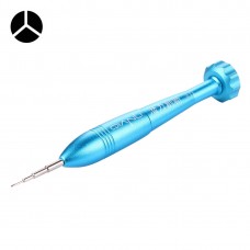 პროფესიული სარემონტო Tool Open Tool 25mm Tri-პუნქტიანი 0.6 Tip Socket Metal Screwdriver (Blue) 