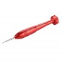 专业维修工具打开工具1.2 x 25mm的跨端部插座金属螺丝刀（红）