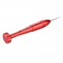 Professionellt reparationsverktyg Öppet verktyg 1.2 x 25mm Korspetsuttag Metallskruvmejsel (röd)