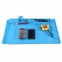 Wartungsplattform Antistatik-Anti-Rutsch-Hochtemperatur-Hitzebeständige Reparatur Isolation Pad Silikon-Matten, Größe: 45cm x 30cm (blau)