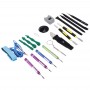 Tillämplig professionell skruvmejsel Reparera Open Tool Kit med läder handväska för iPhone 7 & 7 Plus