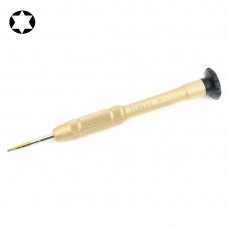 Professionellt reparationsverktyg öppet verktyg 25mm T3 hex spetsuttagskruvmejsel (guld)