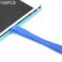 100 st Jiafa P8817 Mobiltelefonreparationsverktyg Double-end spudgers (blå)
