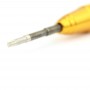 Repair Professional Strumento attrezzo aperto 25 millimetri T6 Hex Tip Socket cacciavite (oro)